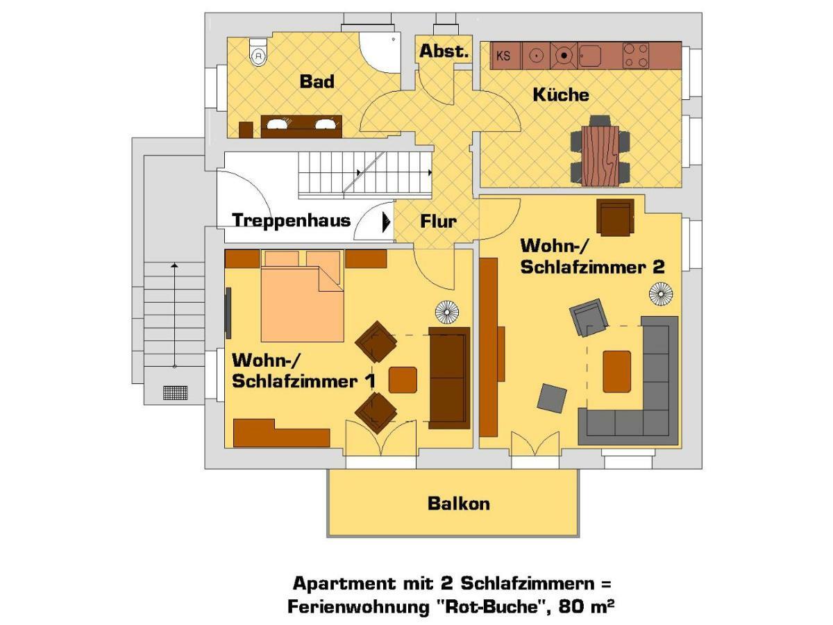 “Haus Am Kuestenwald” Ferienwohnungen กราล-มือริทซ์ ภายนอก รูปภาพ